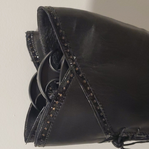 Alexander McQueen Black Tall Boots Size 8 - Picture 4 of 12